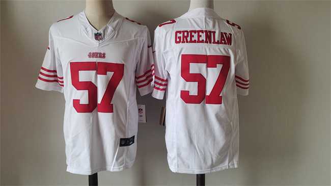 Men%27s San Francisco 49ers #57 Dre Greenlaw White 2024 F.U.S.E. Vapor Untouchable Limited Stitched Football Jersey